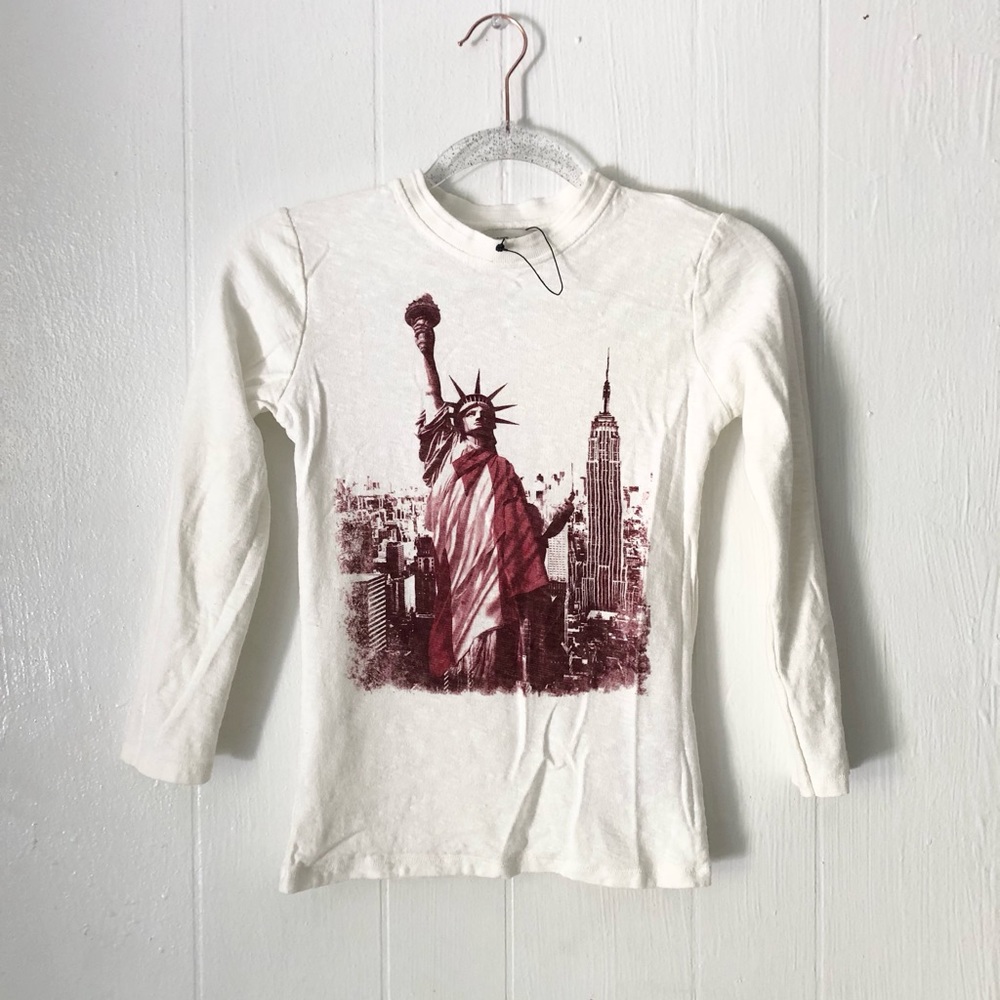 Zara Boys Long Sleeve Graphic Tee